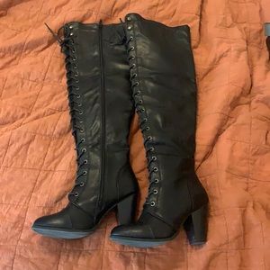 Over the knee costume boots